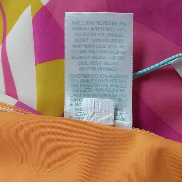 Women's Abstract Bright Color Print Wrap Skirt | Kona Sol | 3X (24/26) - Picture 6 of 9